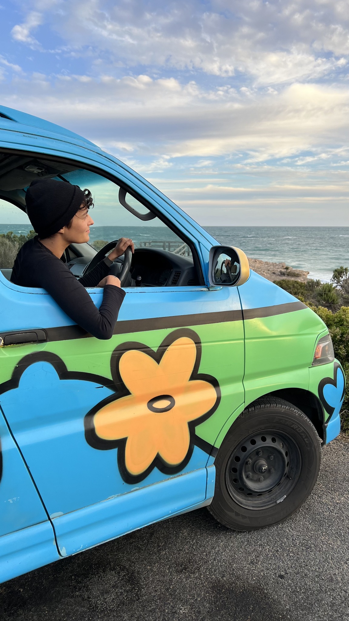 Wicked Campers Mystery Machine interior campervan